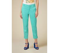 Oltre Chinos With Jewel Detail Aquamarine Talla: 40 | Pantalones Rectos Outlet | Mujer | Cian