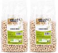 Oltresole, Garbanzos Ecológicos 1 Kg, Legumbres Secas Ecológicas de Cultivo Controlado, Excelentes para Sopas, Ensaladas, Verduras y Recetas Saludables, Envase Familiar Ideal (Paquete de 2)