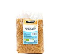 Oltresole, Semillas De Lino Doradas Ecológicas 1 Kg, Semillas Oleaginosas Crudas, Enteras Y Claras, Ricas En Minerales Y Fibra, Fuente De Omega 3 Y Antioxidantes, 100% Naturales