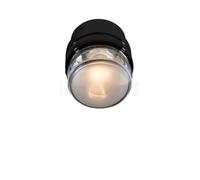 Oluce Fresnel, lámpara de pared Outdoor LED, negro