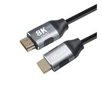 Oluote 8K Cable HDMI 2.1, Cable HDMI de Ultra Alta Velocidad 4320p Cable HDMI de Alta Velocidad 48Gbps Compatible con Roku TV/PS5/HDTV/Blu-ray/Monitor y Más (3M)