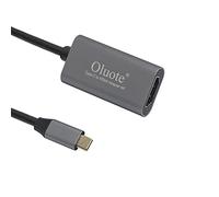 Oluote Adaptador USB C a HDMI, Thunderbolt 3 a HDMI 4K@30Hz para MacBook Air 2018, para Samsung S23, para DELL, para iMac, para Surface Book