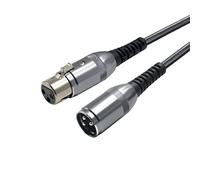Oluote Cable de Micrófono de 3 Pines XLR Macho a Hembra Cable de Extensión de Audio de Micrófono Para Mezcladores, Micrófono, Consolas de Audio (5M)