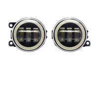 OLVESXC Faro Antiniebla Para Suzuki Para Grand Para Vitara Para Swift SX4 Para Alto Para Ignis Ojo Ángel Luz Antiniebla LED Lente DRL Lámpara Circulación Diurna(Red and White)