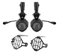 OLVESXC Motocicleta redondo Accesorios Para Faros Antiniebla Auxiliares LED Para R1200GS ADV R1300GS F800GS F700GS F650GS K1600B(Light cover)