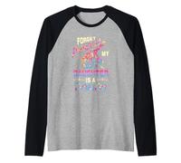 Olvídate de la Princesa Mi Hija Es Una Wrestler Wrestling Mamá Camiseta Manga Raglan