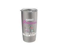 Olvídate de la Princesa Quiero Ser Ciencia Científica Vaso térmico de acero inoxidable de doble pared