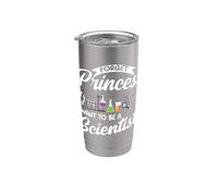 Olvídate de la princesa Quiero ser científico Física Chicas Vaso térmico de acero inoxidable de doble pared