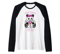 Olvídate de la Princesa, Quiero ser Doctora, Linda Chica Panda Camiseta Manga Raglan