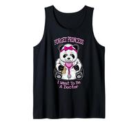 Olvídate de la Princesa, Quiero ser Doctora, Linda Chica Panda Camiseta sin Mangas