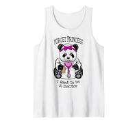Olvídate de la Princesa, Quiero ser Doctora, Linda Chica Panda Camiseta sin Mangas