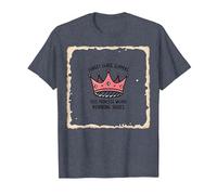 Olvídate de Las Zapatillas de Cristal Que la Princesa Lleva Puestas para Correr con Corona Camiseta, Hombre, Azul Jaspeado, XL