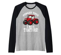Olvídate de los Juguetes i Ride Tractores, Tractor para niños Camiseta Manga Raglan
