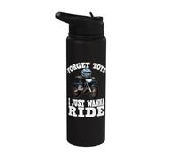 Olvídate de los juguetes que solo quiero montar, moto de cross para niños Stainless Steel Insulated Water Bottle