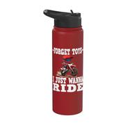 Olvídate de los juguetes que solo quiero montar, moto de cross para niños Stainless Steel Insulated Water Bottle
