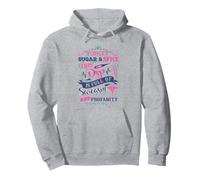 Olvídate del azúcar y Las Especias Este DSP está Lleno de Sarcasmo Fun Nurse Sudadera con Capucha