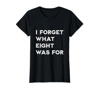 Olvidé para qué era Ocho y olvido para qué era 8 Camiseta gráfica económica, Mujer, Negro, M