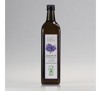 Ol'Vita: Aceite de semilla de lino virgen - Aceite de linaza prensado en frío - Puro crudo natural sin pesticidas - Dieta del Dr. Budwig suplemento dietético 1000ml