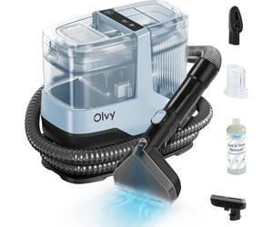 Olvy Limpiador de Alfombras 2.0 - Potente Removedor de Manchas 17.000 PA con Manguera 1,6m, Cable 4m, Función Autolimpiante & 500ml Solución de Limpieza - Alfombra, Sofá, Colchón & Coche