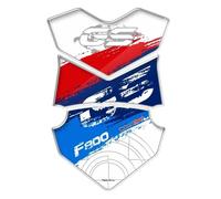 OLXWFNTD Protector Deposito Moto para F800GS F800 GS Tankpad 2008-2012 3D Funda Protectora para Almohadilla De Tanque De Combustible De Motocicleta(White)