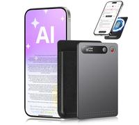 Olycism Grabadora de Voz con IA de Bolsillo Transcripción Automática & Traducción en Tiempo Real 112+ Idiomas, 64GB Dispositivo Grabación IA con Resumen Automático Reuniones 29g Ultra Delgado