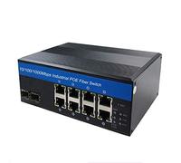 OLYCOM Interruptor industrial de 8 puertos Gigabit Ethernet con POE 240 W total de 2 puertos SFP DIN montado en riel IP40 para uso en exteriores