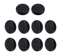 OLYCRAFT 10 Pcs Botones Negros Redondos de 18 mm Plástico para Jeans y Camisas