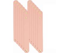 OLYCRAFT 12 pulseras de piel vacía de auténtica 22 cm pulseras de piel auténtica ajustables de 2,5 cm de ancho de piel de vacuno para la creación de joyas artesanales