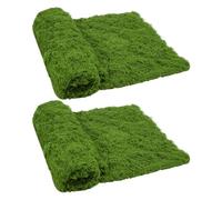 OLYCRAFT 2 musgo artificial para manualidades, 100 x 100 cm, alfombrilla de musgo artificial cuadrado para decorar hierba para centro de mesa, decoración de pared, fiestas, bodas y jardín