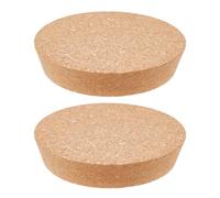 OLYCRAFT - 2 tapones de corcho cónicos, 11,6 - 13 cm, tapón cónico de madera para tarro de cristal, tapa de botella de vino, reemplazo de madera blanda natural para la cocina, regalos de boda