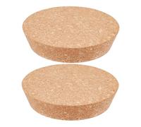 OLYCRAFT 2 tapones de corcho grandes, tapones de corcho cónicos, 13-15 cm, tapón de corcho cónico de madera para vasos, botellas de vino, tapas de madera blanda natural, repuesto para cocina, regalos