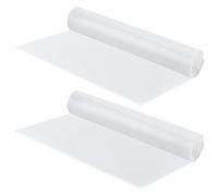 OLYCRAFT 2 unids Hoja Cuadrada De Goma De Silicona Blanca De 300x300x3mm Alfombrilla De Goma Resistente A Las Altas Temperaturas