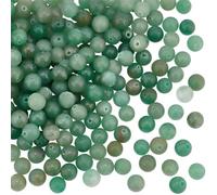 OLYCRAFT 200pcs 8 mm Perlas de Aventurina Verde Natural Perlas de Jaspe Natural Perlas Redondas Sueltas de Piedras Preciosas Piedra Energética para Pulsera, Collar, Fabricación de Joyas