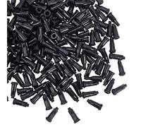 OLYCRAFT 200PCS Luer Lock Tapas de Punta de Jeringa Tapa de Punta de Aguja Dispensadora para Manualidades Y Trabajos Industriales con Caja de Almacenamiento - Negro