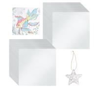 OLYCRAFT 25 hojas de lámina metálica de aluminio 30 x 30 cm plata arte hojas de 0,7 mm de grosor lámina de estaño hojas rollo de hoja para manualidades, pintura, grabado y relieve