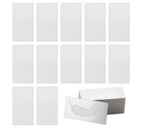OLYCRAFT 30Pcs Etiquettes en Acier Inoxydable pour Gravure Etiquettes de marquage rectangulaires sans trou 5x2.5 cm Etiquettes de gravure pour le bricolage l'artisanat et les cadeaux - 1mm d'épaisseur