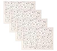 OLYCRAFT 4 hojas de amor de cerámica, transferencia de papel de cerámica, 53 x 38 cm, esmalte, cerámica, transferencia de azulejo, adhesivo bajo esmalte, cerámica, 0,01 mm de grosor