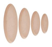 OLYCRAFT 4 moldes ovalados de cerámica de 4 tamaños, moldes de cerámica para tablas de cerámica para construir a mano, herramientas de cerámica ovaladas para hacer cerámicas y manualidades