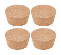 OLYCRAFT 4 tapones de corcho grandes de 6,6 a 7,8 cm, tapones cónicos de corcho de 3,55 cm para tarros de conservas, tapones cónicos de madera para botellas de cristal de cocina y tarros
