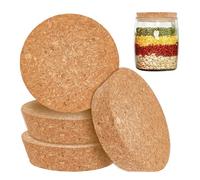 OLYCRAFT 4 tapones de corcho grandes de 85-100 mm para cocina, boda, conservas