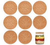 OLYCRAFT 8 Uds Tapones de Corcho Grandes Tapones de Corcho Cónicos Tapas de Corchos de Madera Tapas de Botellas Tapones de Corcho 8~8.6cm Tapones de Botellas de Vino - 1.7 cm de Grosor