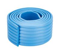 OLYCRAFT Almohadillas anticolisión de 2 m para litera, color azul, 80 mm de ancho, autoadhesivas, protectores de esquina con adhesivo para escaleras, escaleras, muebles y esquinas