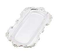 OLYCRAFT Bandeja Otomana Rectangular Plateada Bandeja de Metal Europea para Mantener Electrodomésticos O Suministros Hechos A Mano Como Cuentas, Joyas, Masillas de Metal, Etc.