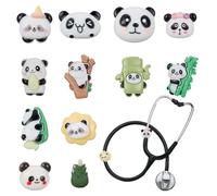 OLYCRAFT Dijes de resina para estetoscopio, colgante de identificación, etiqueta de nombre, estetoscopio, accesorios para médicos, enfermeras, asistentes médicos, esmaltado