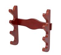 OLYCRAFT Expositor de madera de 4 niveles para varitas, soporte de pared, 18,6 x 18 x 7,1 cm, 4 ranuras, soporte de exhibición para varitas, soporte de madera, soporte de espada para decoración del