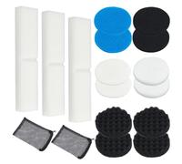 OLYCRAFT - Juego de 20 piezas de repuesto de soportes filtrosos compatible con Fluval Fx4 Fx5 Fx6 incluido filtro tanque de pescado 3 colores bloque de algodón carbón activo para una óptima