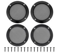 OLYCRAFT Juego de 4 cubiertas de parrilla de altavoz de 10 cm, protector de altavoz de coche, protector de subwoofer, cubierta de rejilla de altavoz de techo, cubierta redonda comercial para altavoz