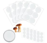 OLYCRAFT - Lote de 30 discos de filtro adhesivo monogonal grueso, 2 mm, almohadillas de filtro transpirable, repuesto monobagneo, filtros sintéticos, pegatinas de papel cultivo, setas