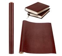 OLYCRAFT Paño de encuadernación de cuero marrón coco - 120 x 43 cm, cubierta de 0,7 mm de grosor para hacer cajas de regalo y manualidades