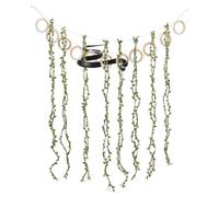 OLYCRAFT Remolques para reptiles Accesorios para Terrario Serpiente con Anillos de Madera para Escalada Escalada Escaladas Artesanales Vidas de Selva para Pitón Real Serpiente del Trigo Camaleón